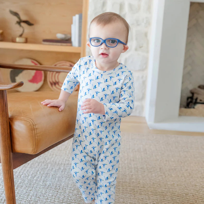 Thompson Boys' Pima Cotton Romper - Mallard Ducks