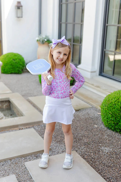 Preppy Petals Mia Girls' Longsleeve Performance Top by LH Sport