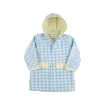 Buckhead Blue Gingham with Lake Worth Yellow Gingham Liquid Sunshine Slicker