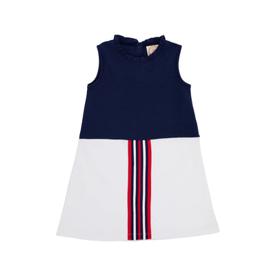 Nantucket Navy With Richmond Red And Worth Avenue White Lizzie's Luxe Leisure Dress