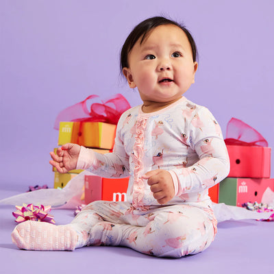 Pretty Plies Modal Footie with Ruffle