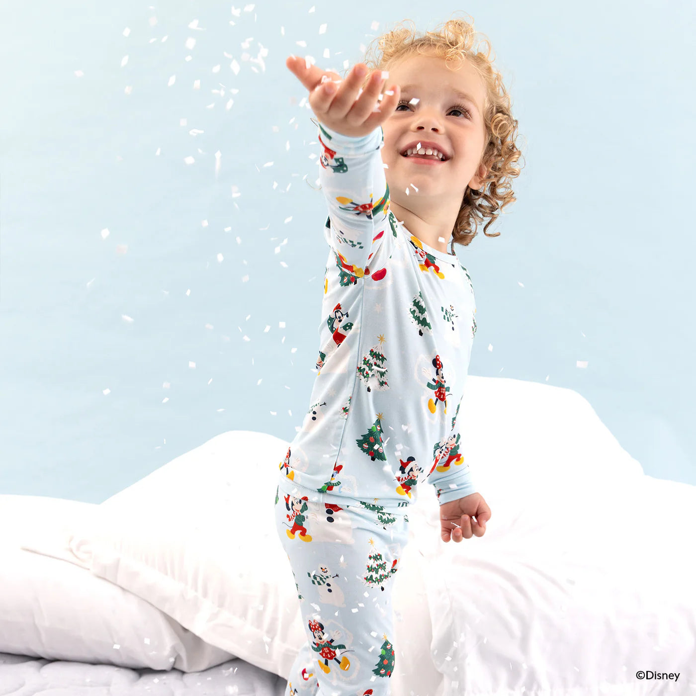 Disney Snow Excited Long Sleeve Pajama Set