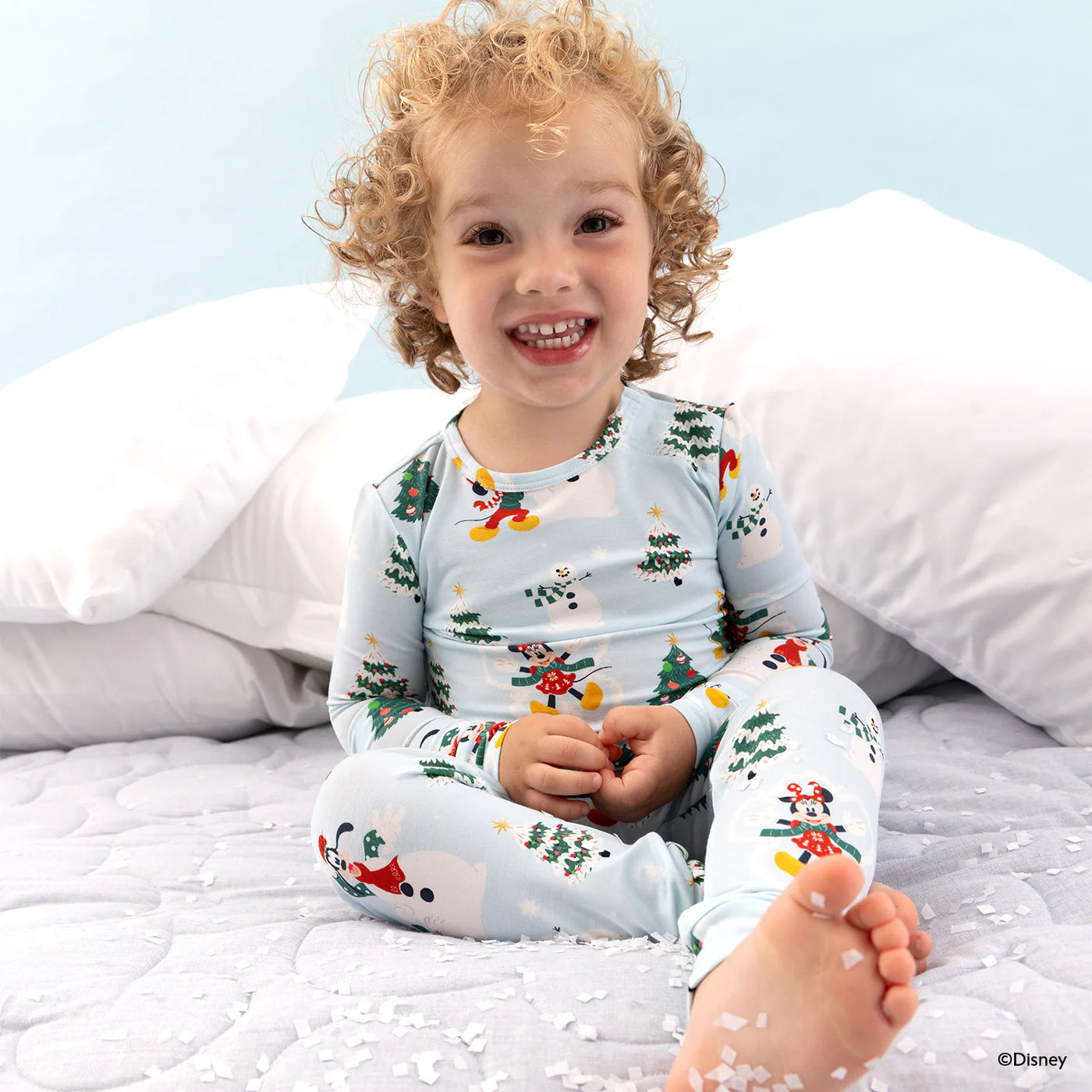 Disney Snow Excited Long Sleeve Pajama Set