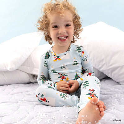 Disney Snow Excited Long Sleeve Pajama Set