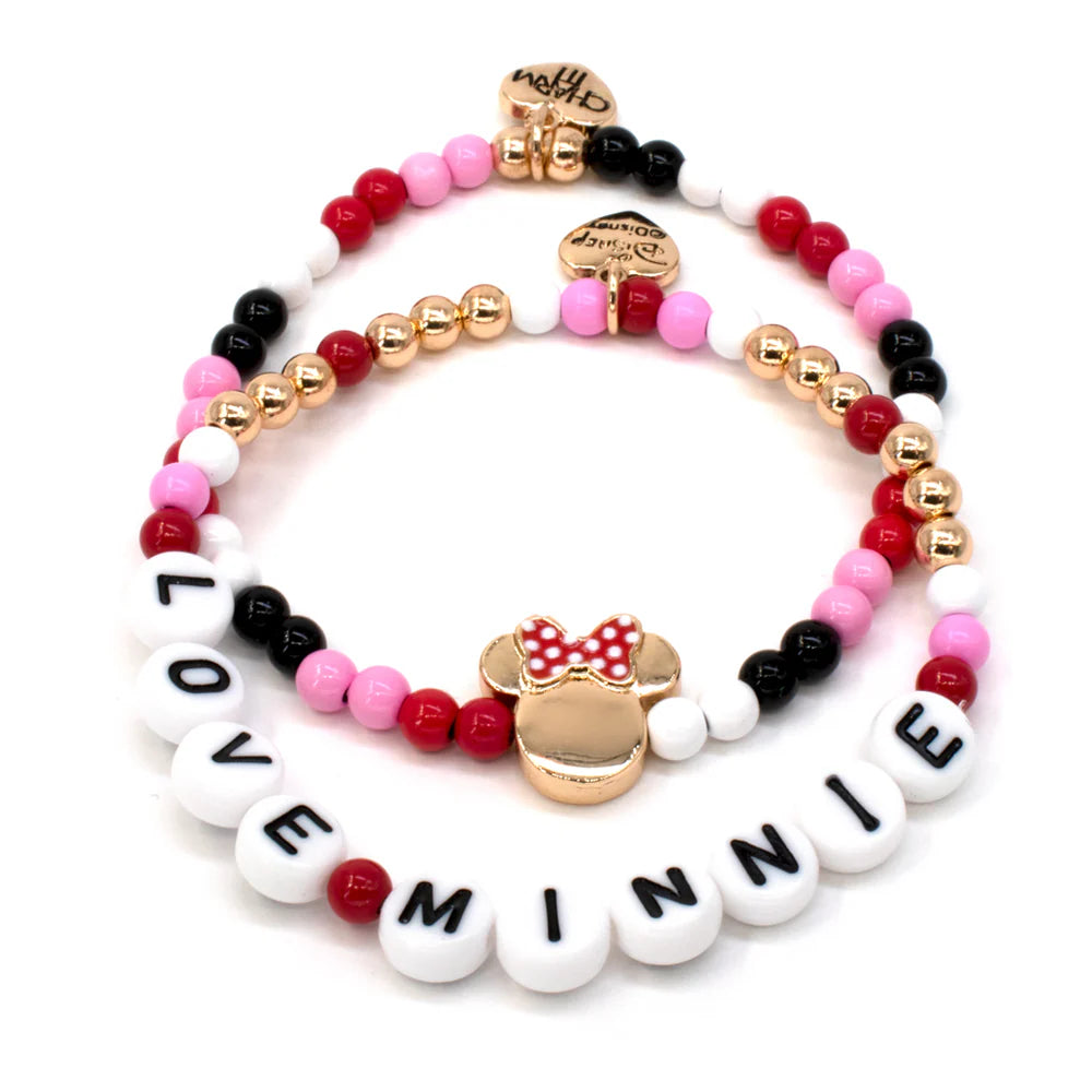 Gold Minnie Stretch Bracelet