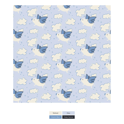 Dew Flying Pigs Print Toddler Blanket