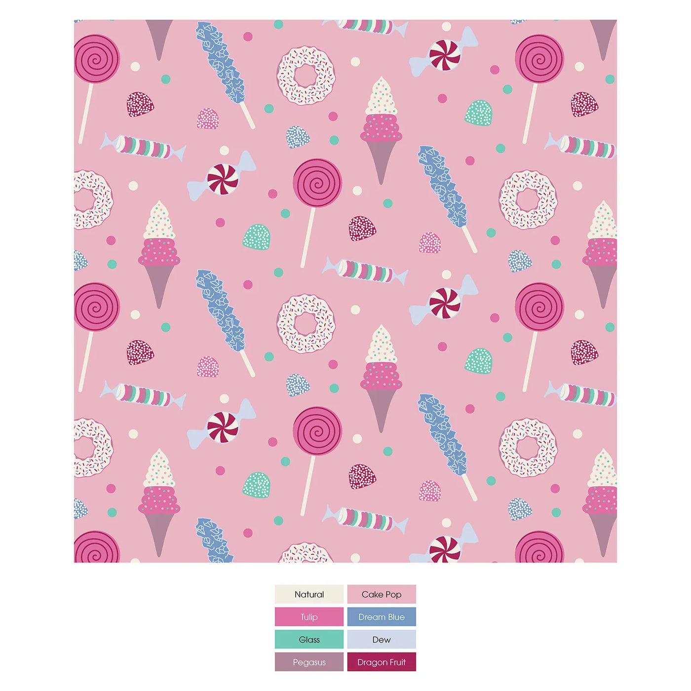 Cake Pop Candy Dreams Print Classic Ruffle Footie with 2 Way Zipper