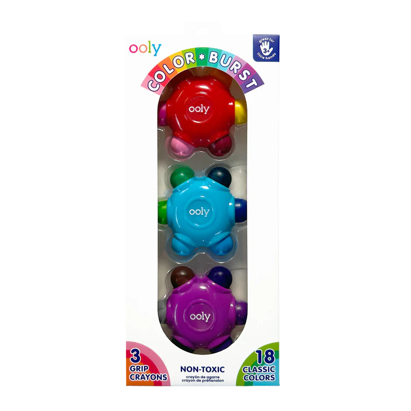 Color Burst Grip Crayons