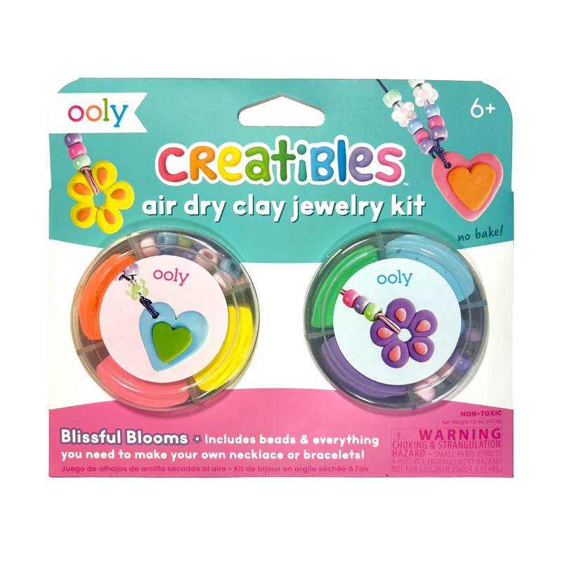 Creatibles Air Dry Clay Jewelry Kit - Blissful Blooms