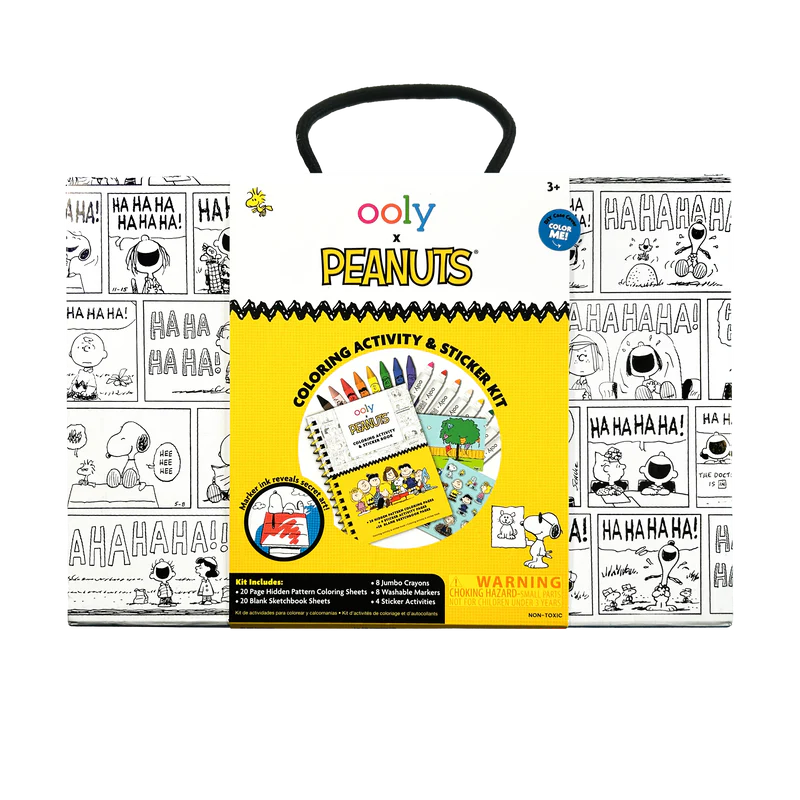 OOLY x Peanuts: Coloring Activity &  Sticker Kit