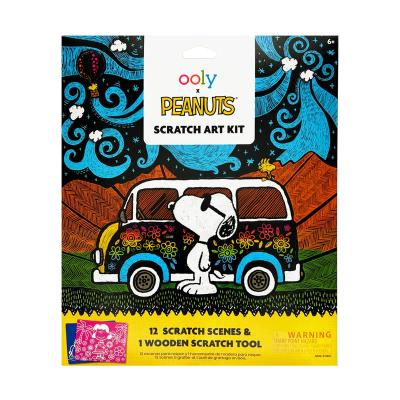 OOLY x Peanuts Scratch Art Kit