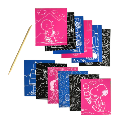 OOLY x Peanuts Scratch Art Kit