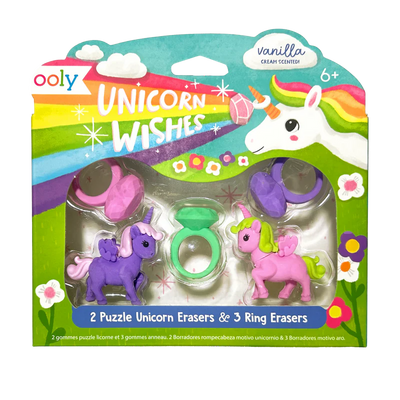 Unicorn Wishes: Scented Erasers (Set  of 5)