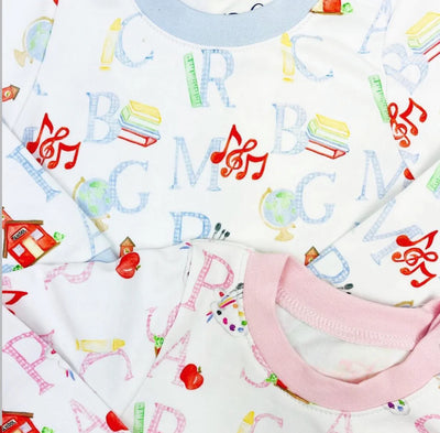 ABC Knit Boys Two-Piece Jammies