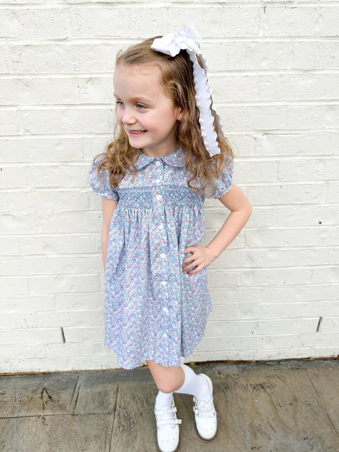 Ella Floral Smocked Dress