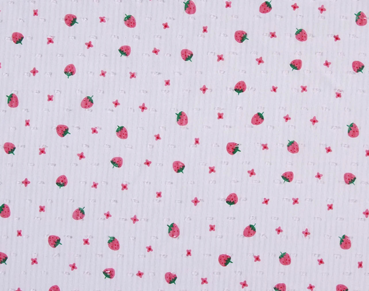 Strawberry Swiss Dot Libby Bubble