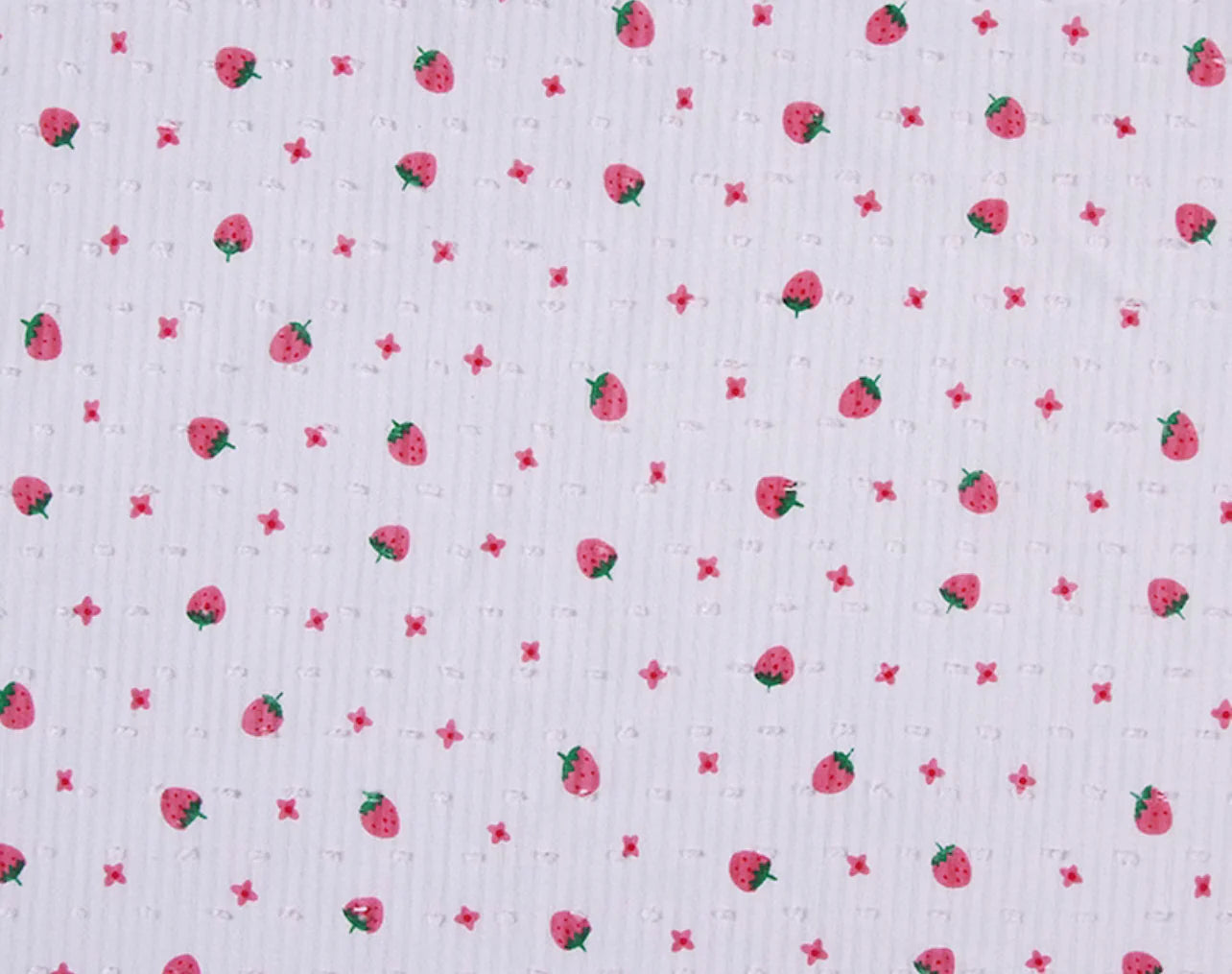 Strawberry Swiss Dot Libby Dress