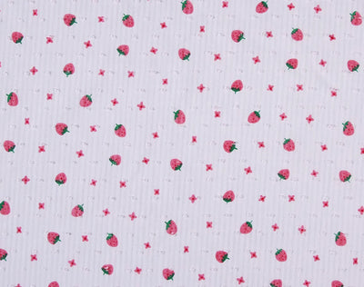 Strawberry Swiss Dot Smocked Dress