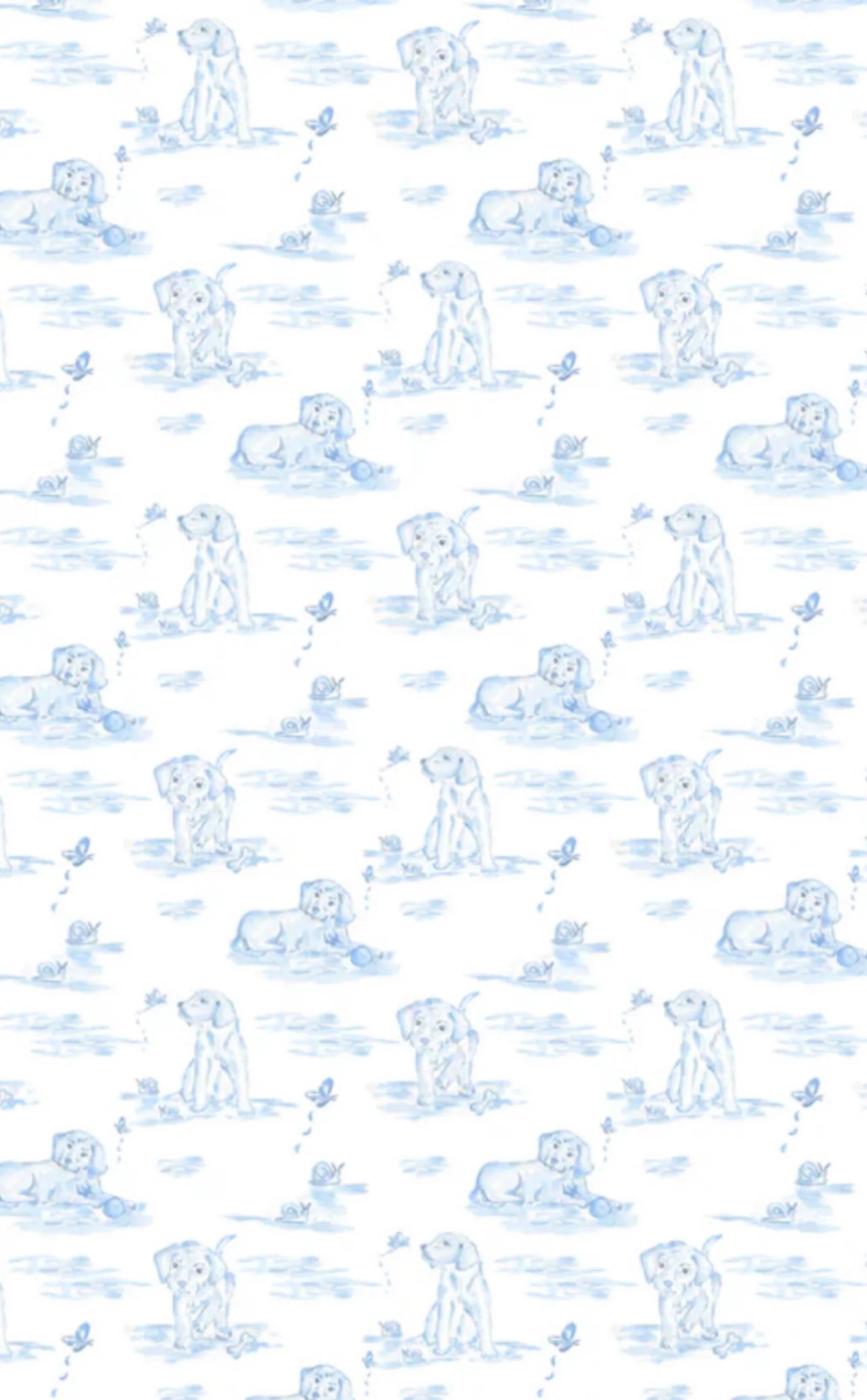 Blue Puppy Knit Rory Diaper Set