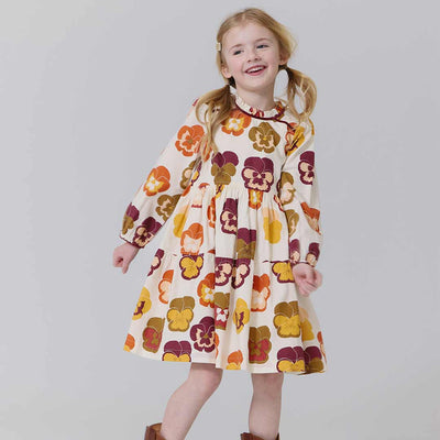 Charlie Dress - Autumn Pansies