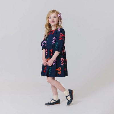 Brooke Dress - Multi Bow Applique