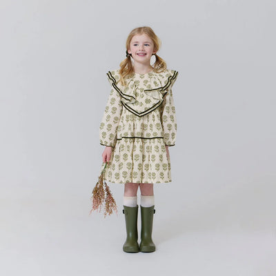 Raphaela Dress - Olive Rose Floral