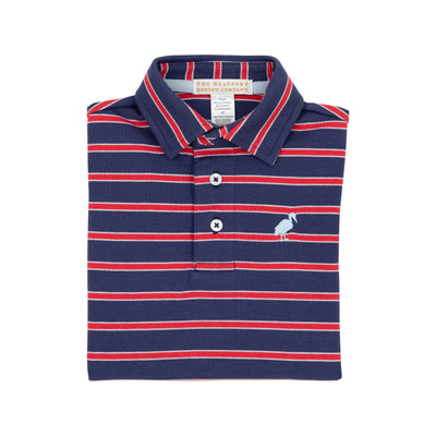 Richmond Red, Nantucket Navy and Buckhead Blue Stripe Prim and Proper Polo