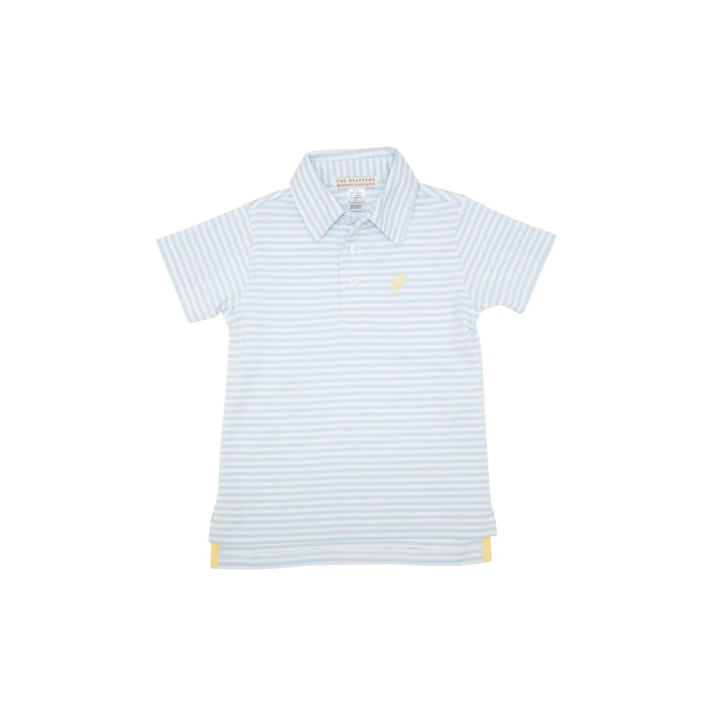 Buckhead Blue Stripe Prim and Proper Polo