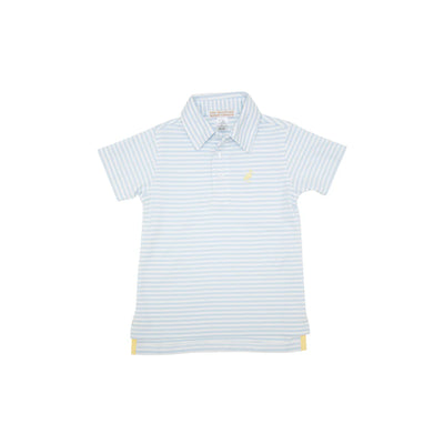 Buckhead Blue Stripe Prim and Proper Polo