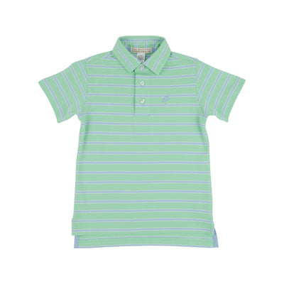 Grace Bay Green, Beale Street Blue, & Worth Avenue White Stripe Prim and Proper Polo