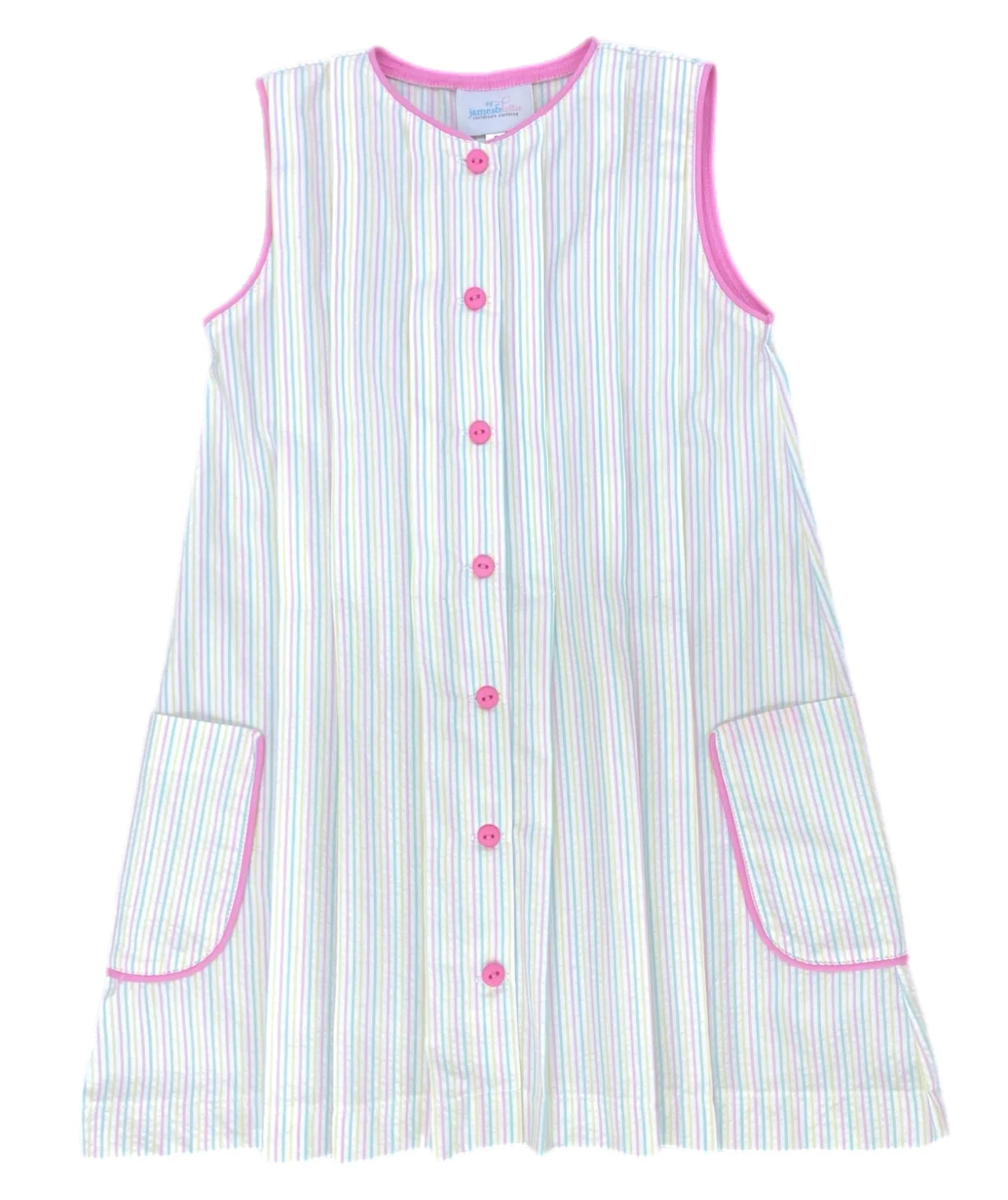 Spring Seersucker Stripe Reagan Dress