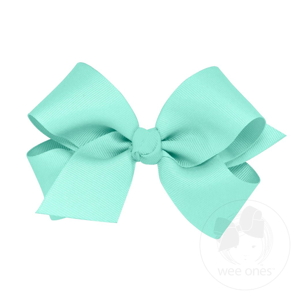 Medium Classic Grosgrain Hair Bow - Knot Wrap (8 Color Options)