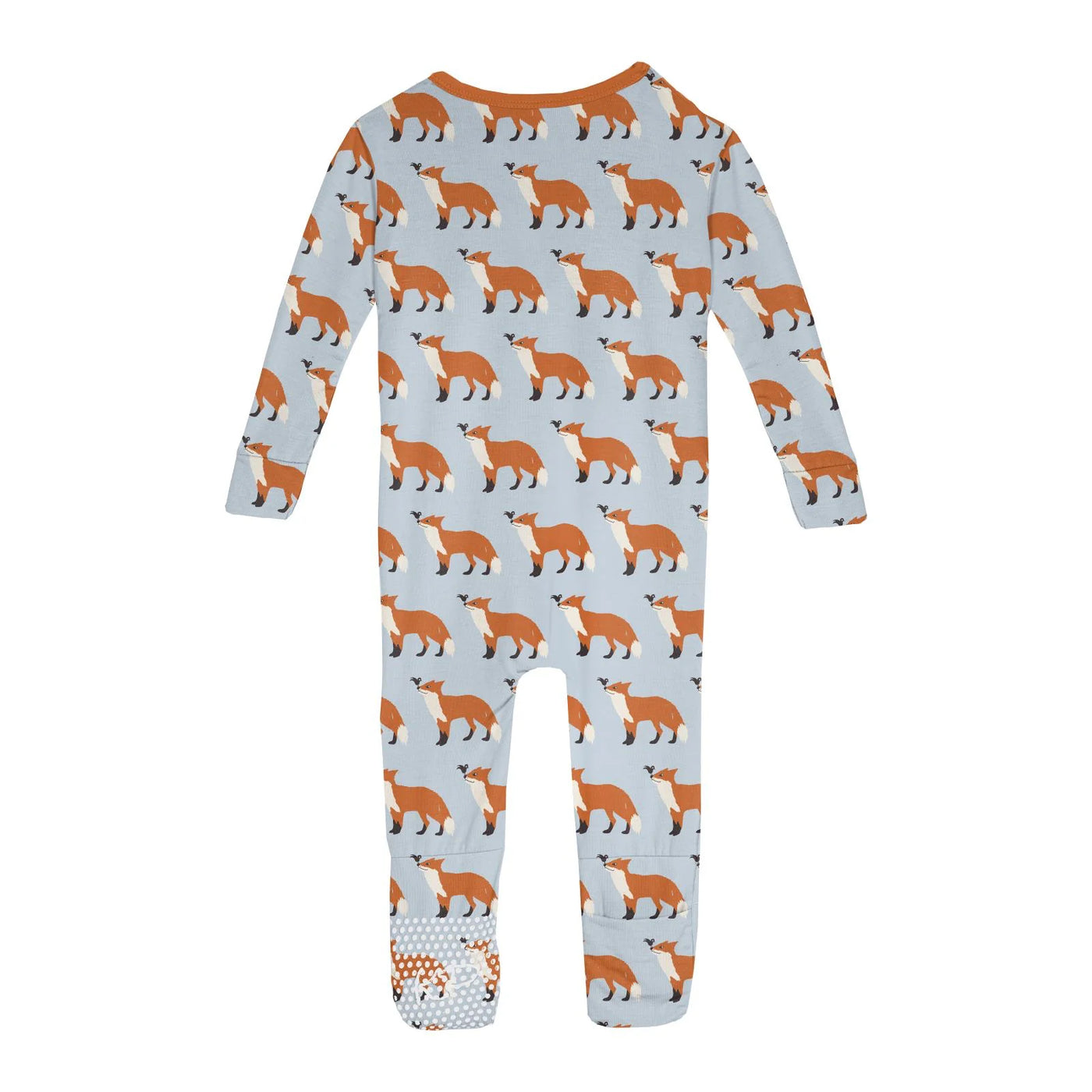 Illusion Blue Fox & The Crow Print Convertible Sleeper with Zipper