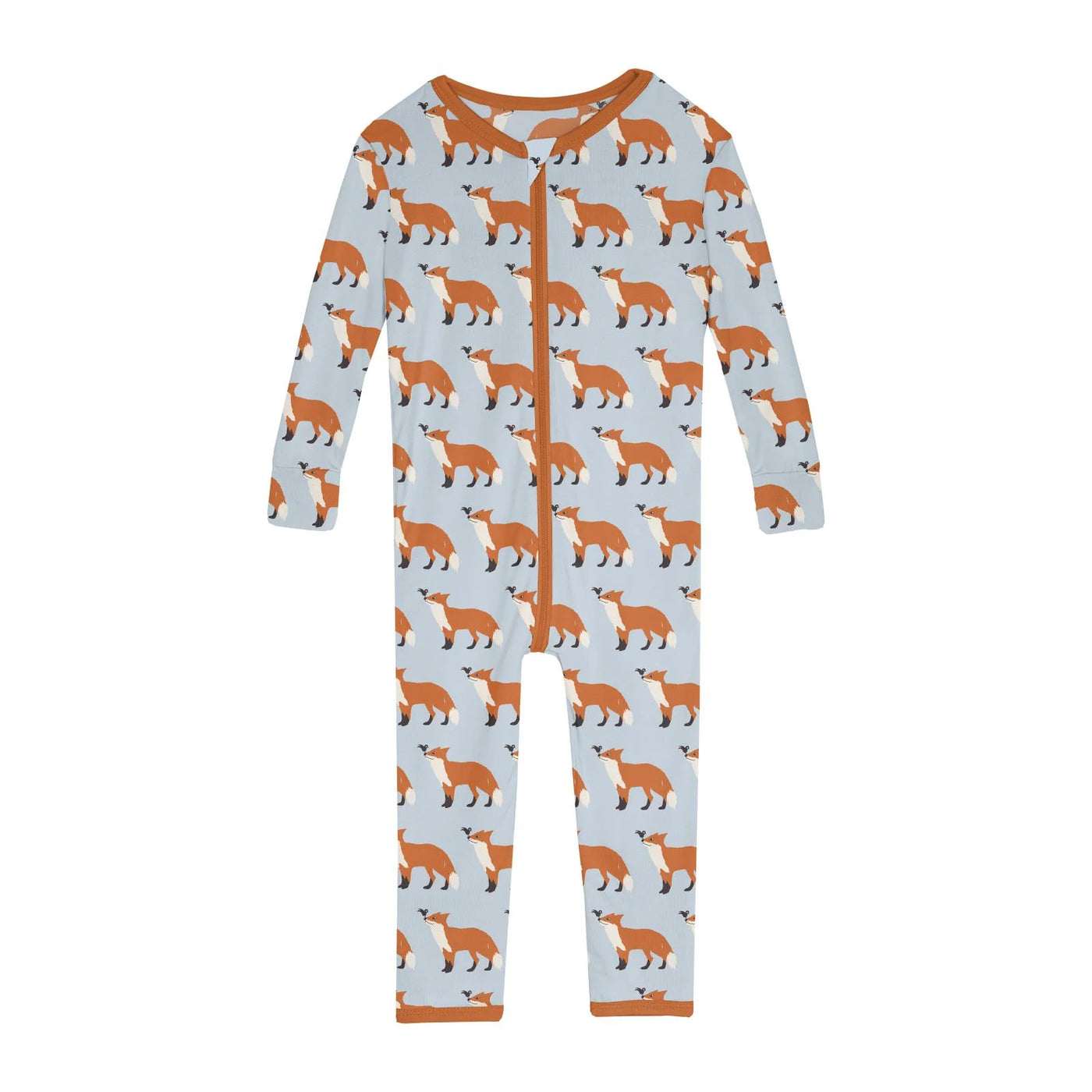 Illusion Blue Fox & The Crow Print Convertible Sleeper with Zipper