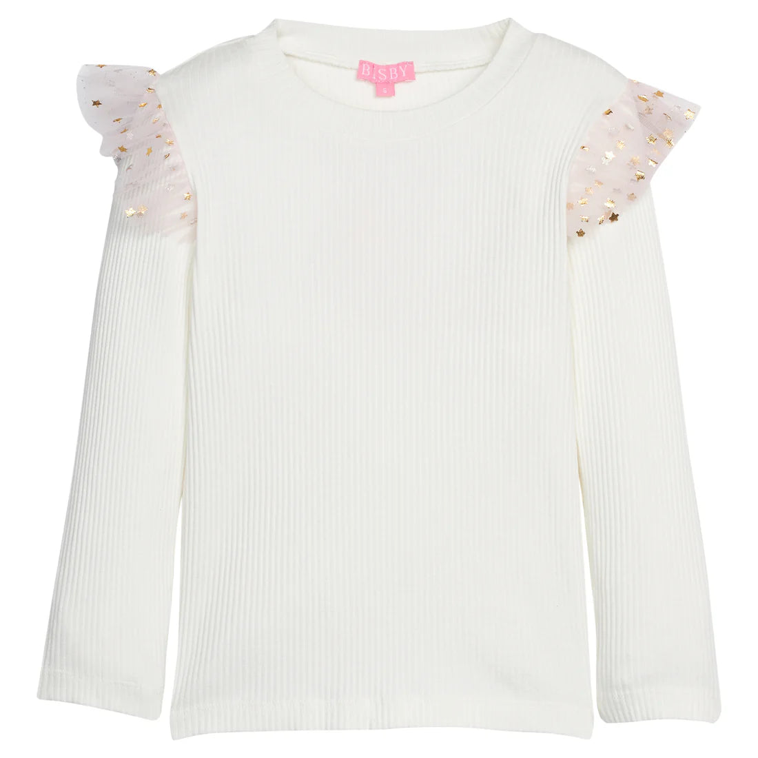 Sadie Top - Pink & Gold Sparkle Stars