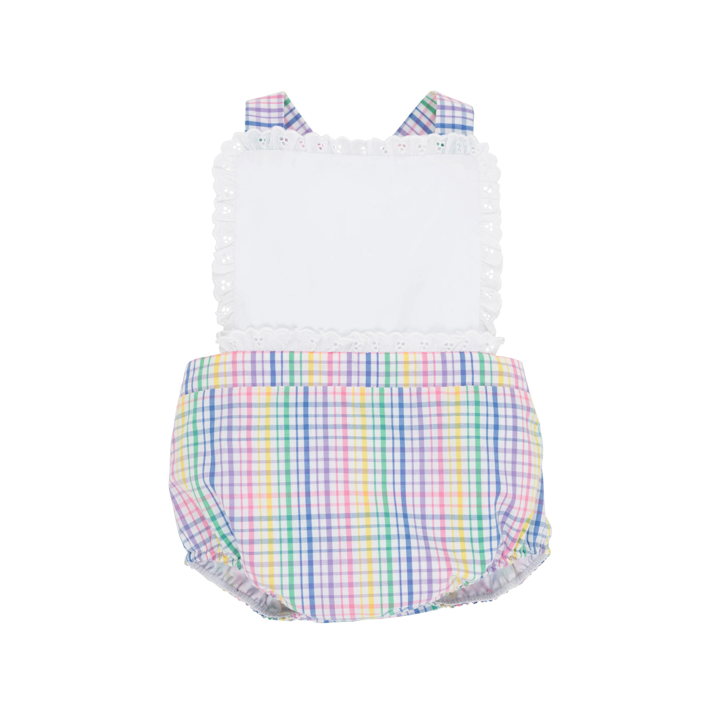 Colored Pens Plaid Sally Sunsuit