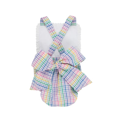 Colored Pens Plaid Sally Sunsuit