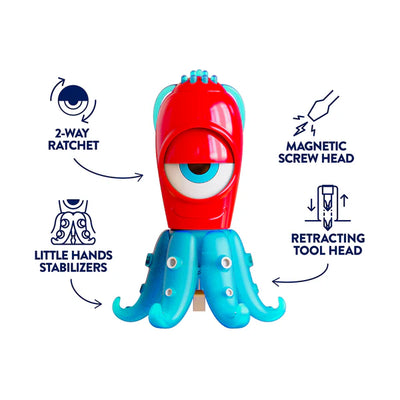 Flat-Head Screwdriver for Kids STEM Ratchet | Ollie the Octopus