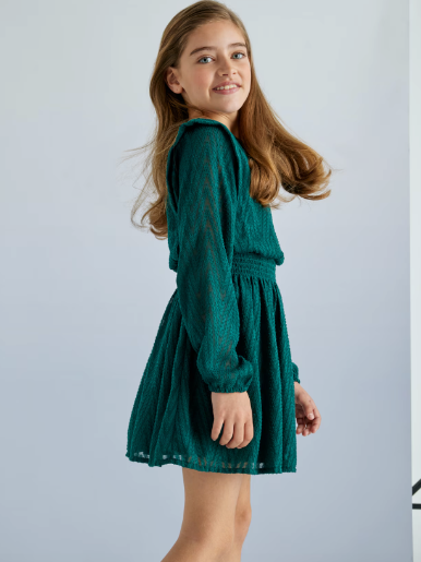 Pine Chiffon Dress