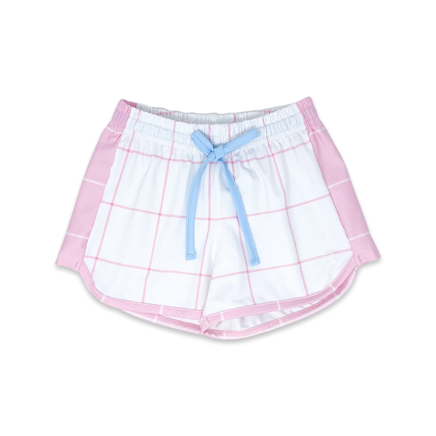 Pink Windowpane Annie Shorts
