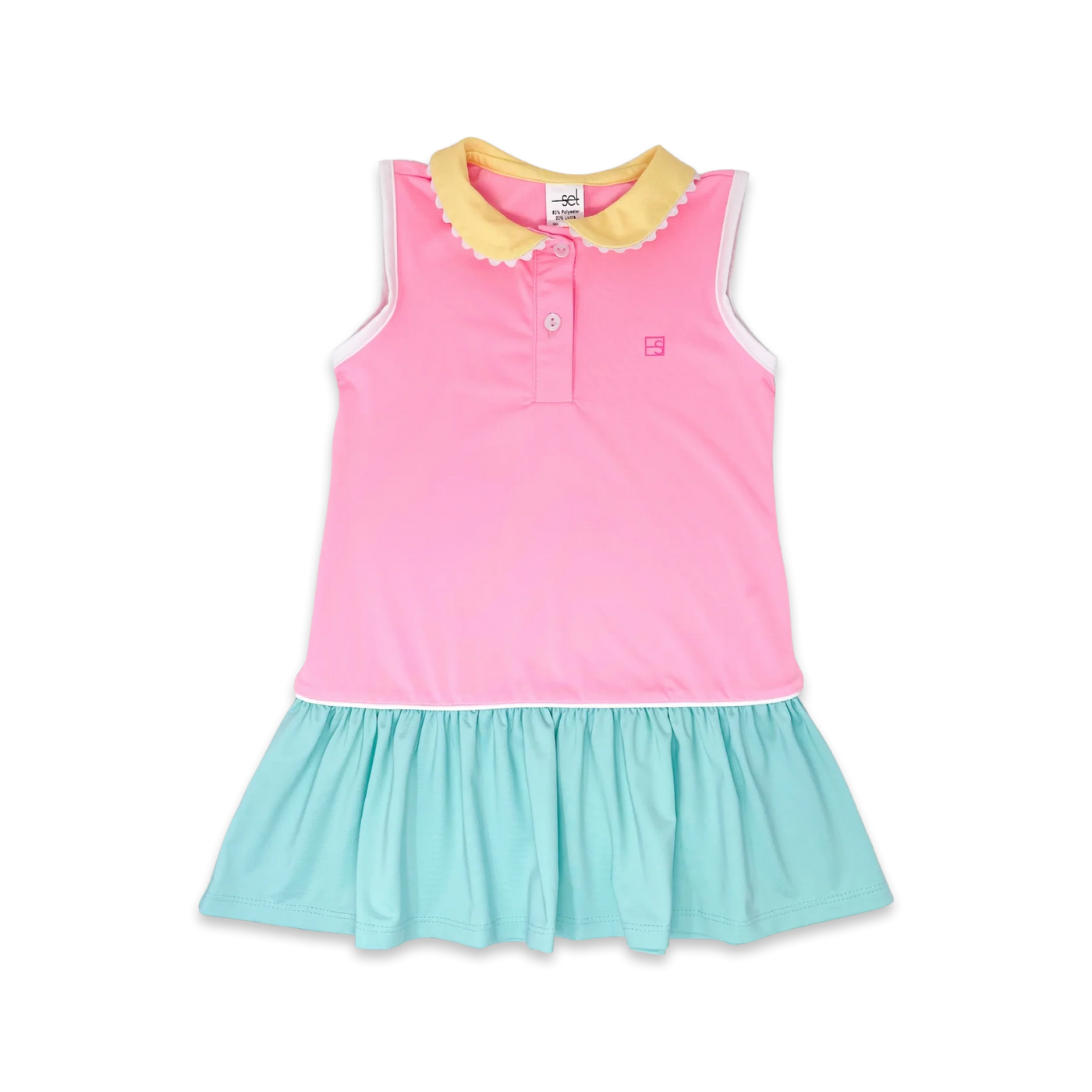 Darla Dress- Flamingo Pink, Totally Turquoise, Luscious Lemonade