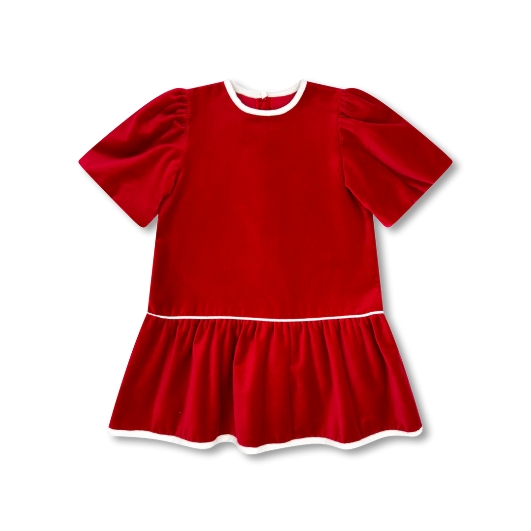 strapless open back dress Ruby Red Velvet Harper Dress 12