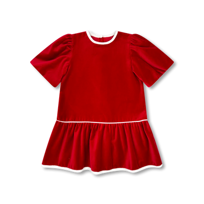 Ruby Red Velvet Harper Dress