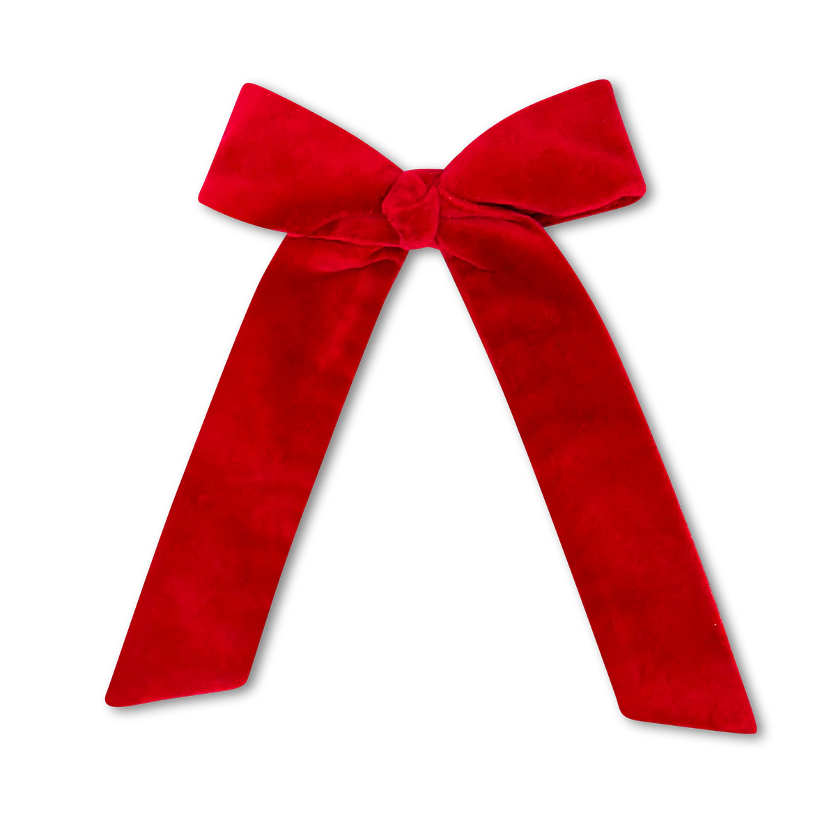 Ruby Red Velvet Lola Long Bow