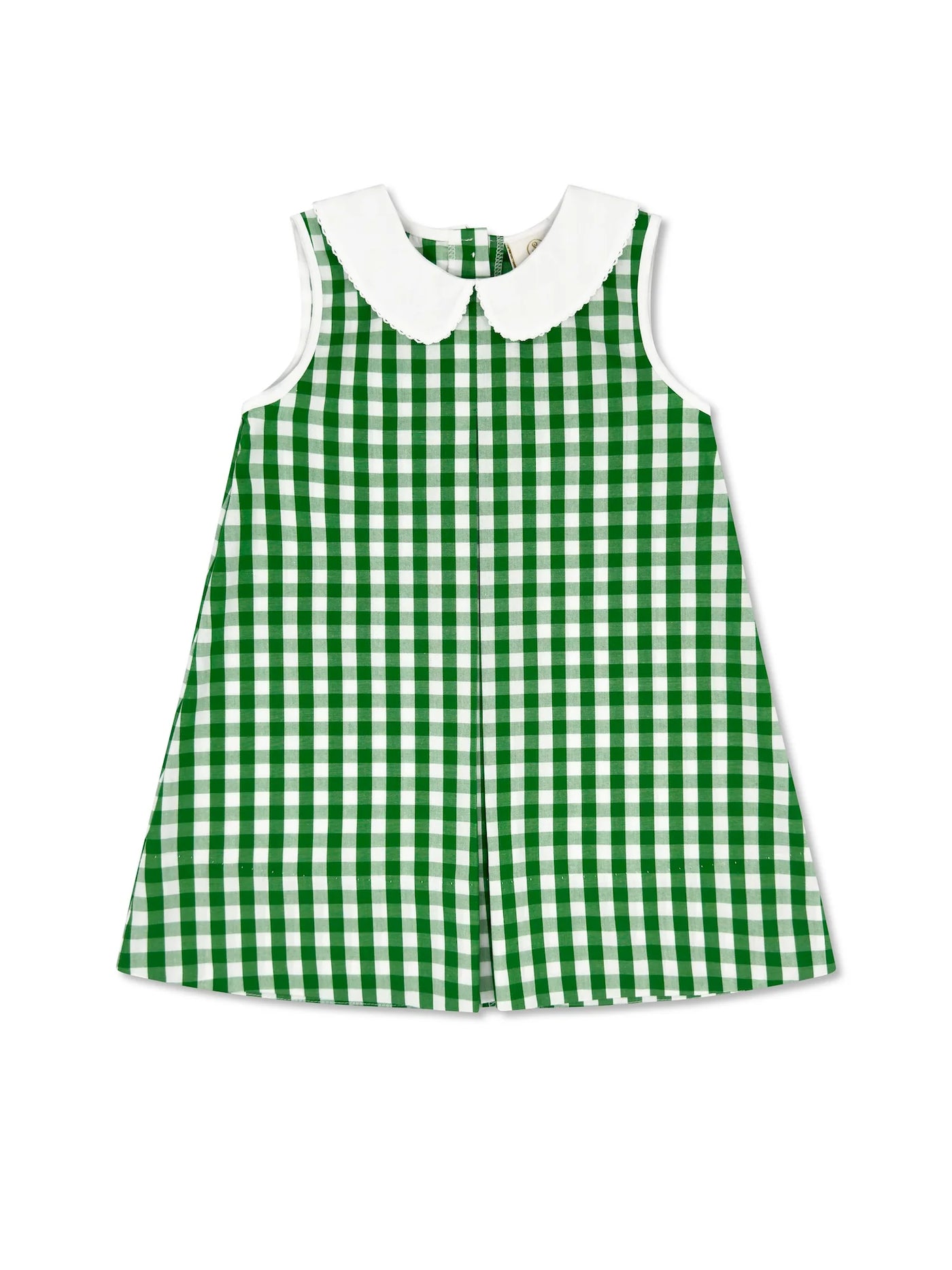 Augusta Green Gingham Caroline Dress