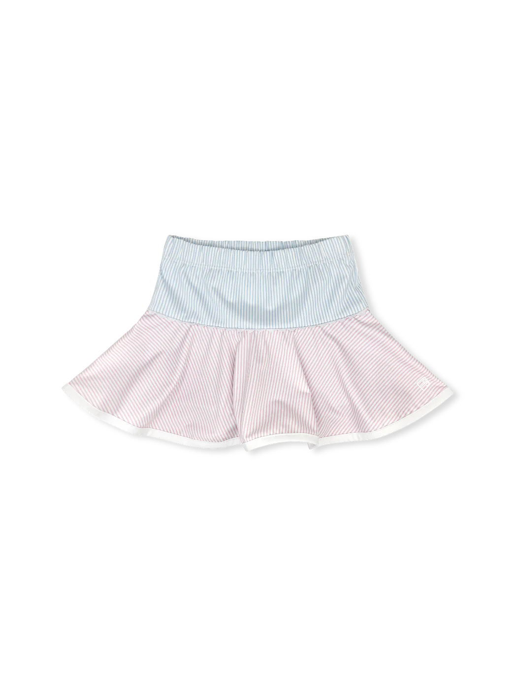 Cotton Candy Pink, Petal Purple, Cotton Candy Blue Ministripe Quinn Skort