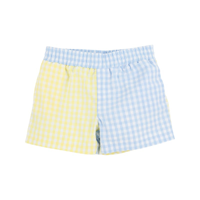 Buckhead Blue Gingham and Lake Worth Yellow Gingham Sheffield Shorts