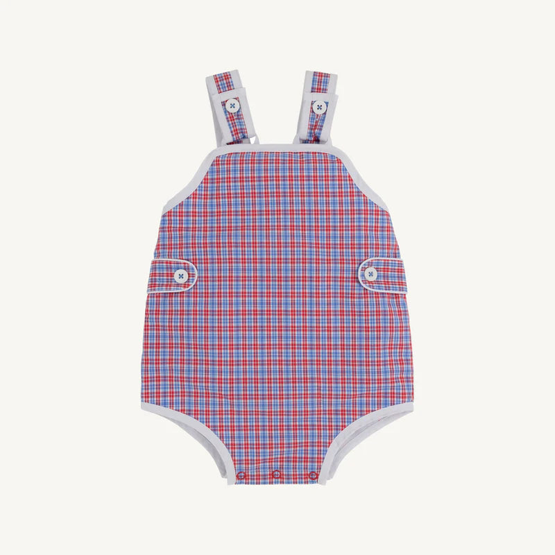 Lawn Party Plaid Skipper Sunsuit