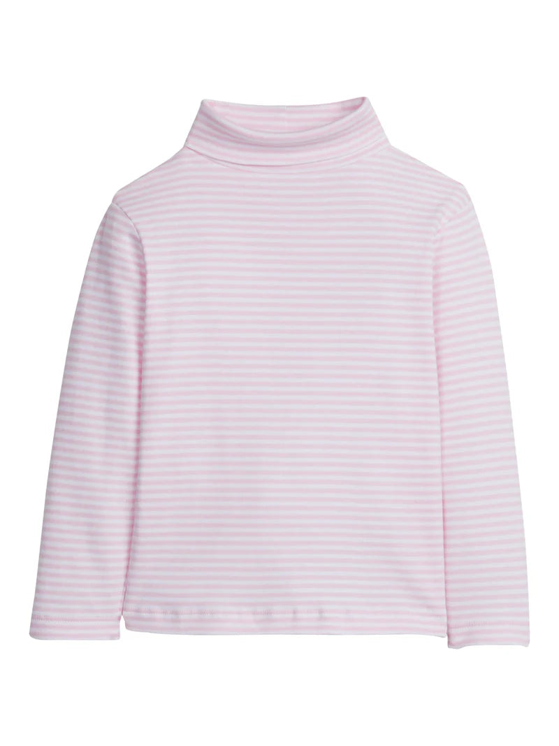 Basics Teagan Turtleneck, Pink Stripe