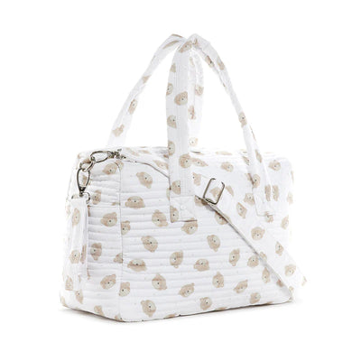 Teddy Bear Quilted Stroller Bag